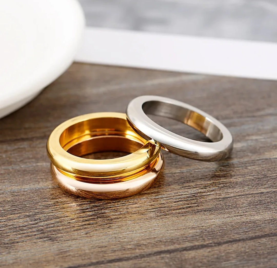 Alizeh Tricolor (Set 3 Rings)
