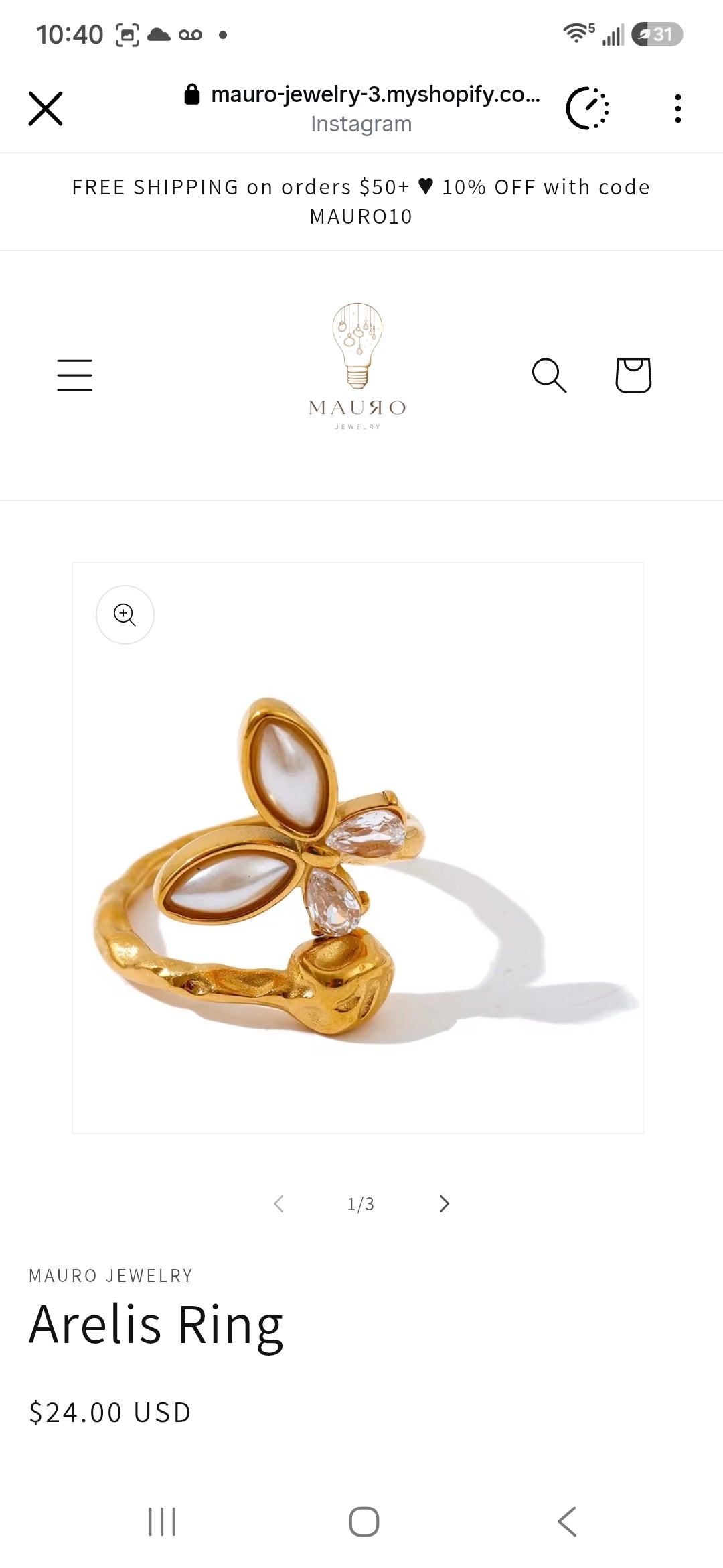 Pearl Ring